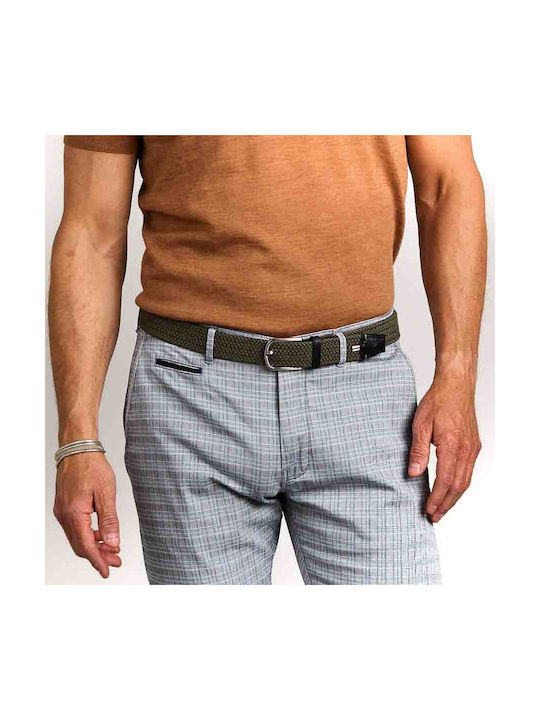 La Boucle Cambridge Men's Knitted Belt Khaki