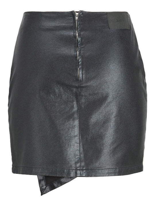 Piele Mini Fustă Neagră