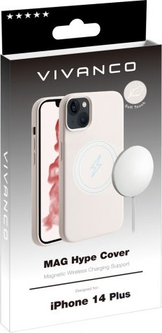 Vivanco Mag Hype Задна корица Силикон Бял (iPhone 14 Plus)
