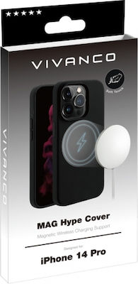 Vivanco Mag Hype Silicone Back Cover Black (iPhone 14 Pro)