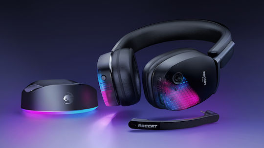 Roccat Syn Max Air Безжичен Надушници Геймърски слушалки с връзка Bluetooth Черен