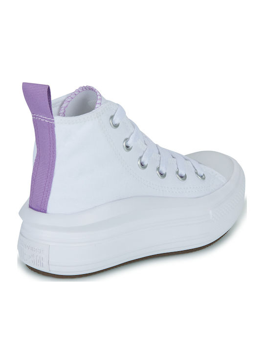 Chuck Taylor All Star Παιδικά Sneakers High Λευκά