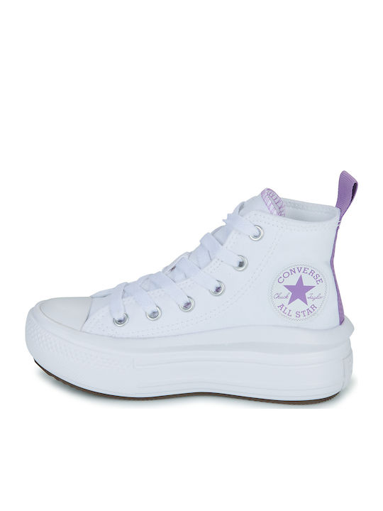 Chuck Taylor All Star Παιδικά Sneakers High Λευκά