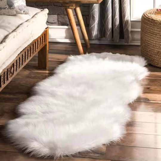 TnS Χαλί Διάδρομος Λευκό-Γκρί 60x180cm