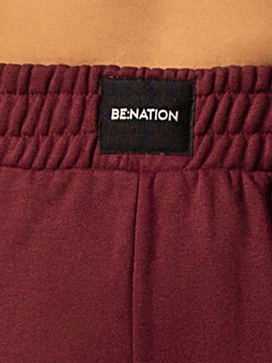 High Waist Sweatpants Burgundy