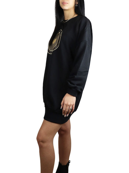 Rochie Mini Art Patch Neagră