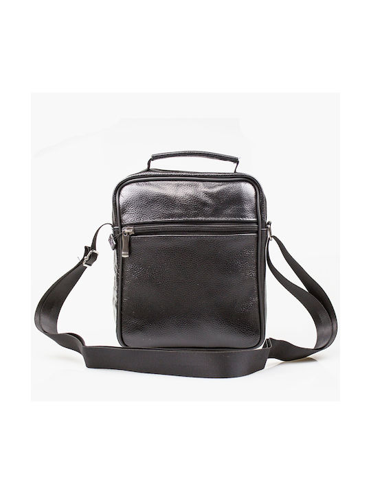 Bartuggi 718-110604 Leder Herrentasche Schulter / Crossbody Schwarz 718-110604-black