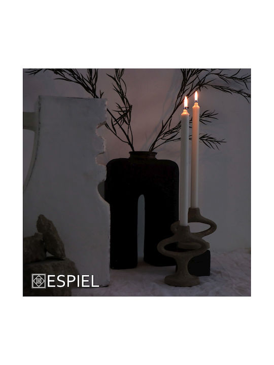 Espiel Decorative Vase Ecomix White 33.02x12.7x49cm