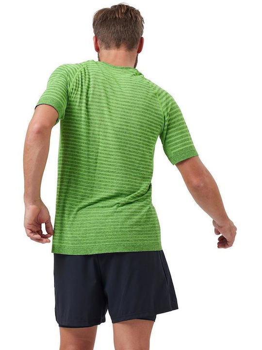 Odlo Men's Athletic T-shirt Short Sleeve Lime Green Melange