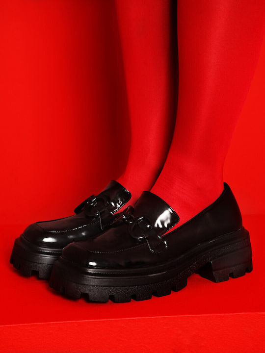 Damen Mokassins in Schwarz Farbe