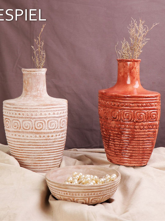 Espiel Terracota Decorative Bowl Brown 23.5cm