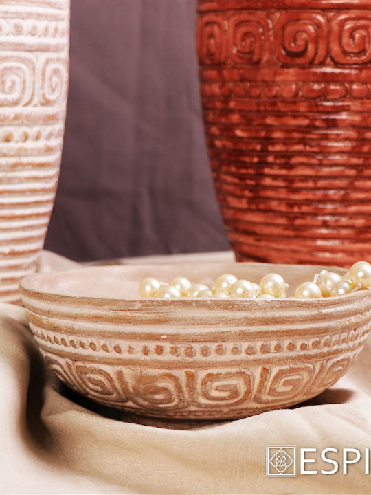 Espiel Terracota Decorative Bowl Brown 23.5cm