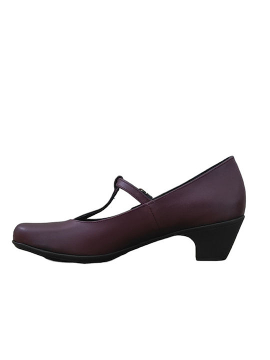 231 Daphne Women's Leather Pumps Bordeaux