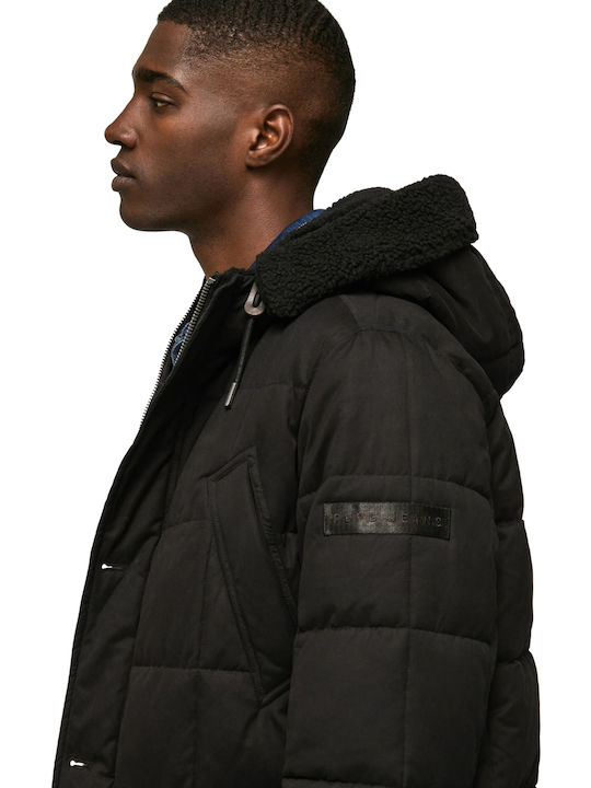 Jaden Зимно Мъжко Яке Puffer Черно