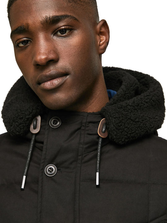 Jaden Зимно Мъжко Яке Puffer Черно