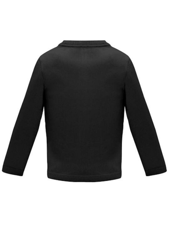 Kids Long Sleeve Top "TOP SON", Black