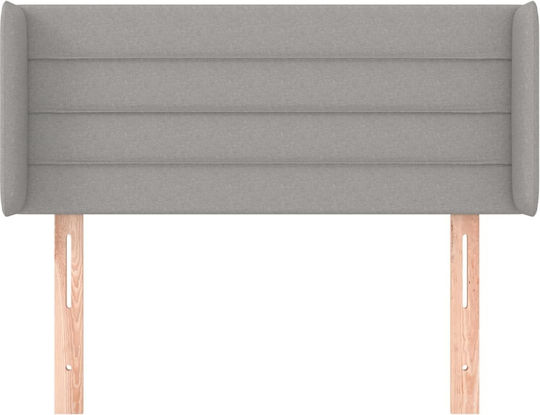vidaXL Fabric Bed Headboard Light Gray 103x88cm
