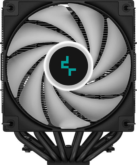 Deepcool AG620 BK ARGB Ψύκτρα Επεξεργαστή Διπλού Ανεμιστήρα για Socket AM4/AM5/1200/115x/1700