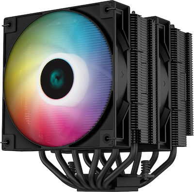 Deepcool AG620 BK ARGB Ψύκτρα Επεξεργαστή Διπλού Ανεμιστήρα για Socket AM4/AM5/1200/115x/1700