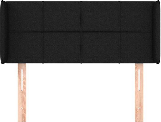 vidaXL Fabric Bed Headboard Black 103x88cm