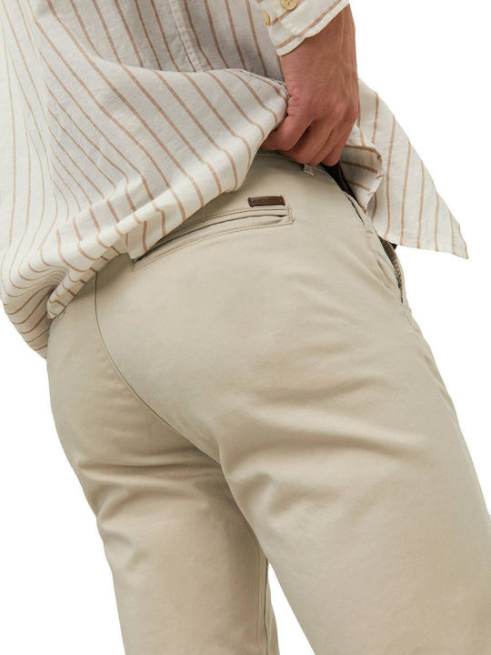 Marco Trousers Chino Elastic in Slim Fit Oxford Tan