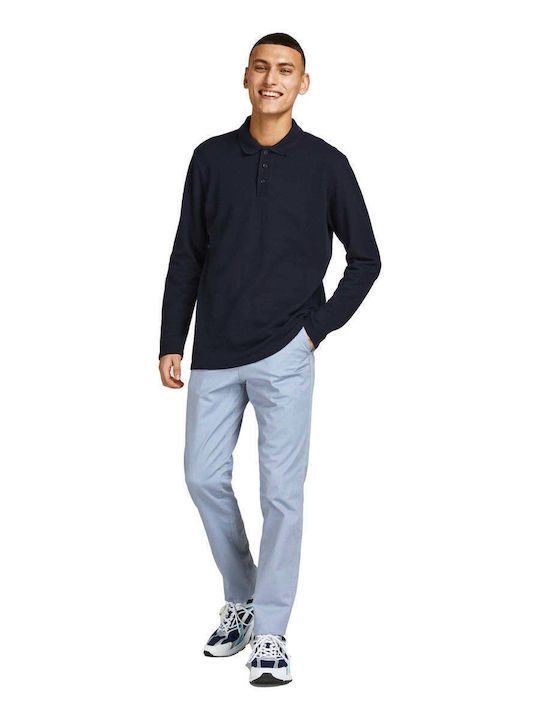 Marco Trousers Chino Elastic in Slim Fit Flint Stone