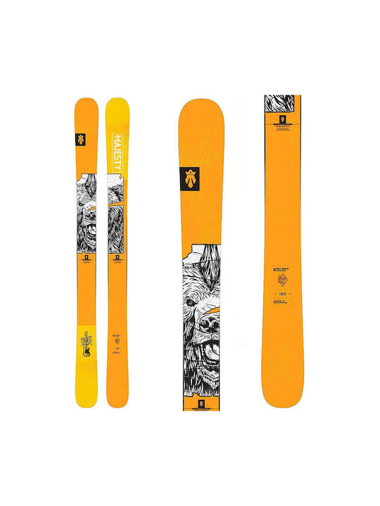 Majesty Dirty Bear XL Unisex Πέδιλα Σκι σε Κίτρινο Χρώμα