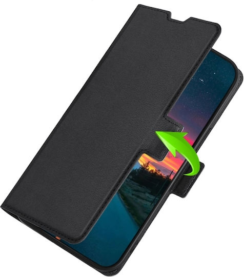 TCL Wallet Δερματίνης Μαύρο (TCL 306 / 305 / 30 SE / 30E)