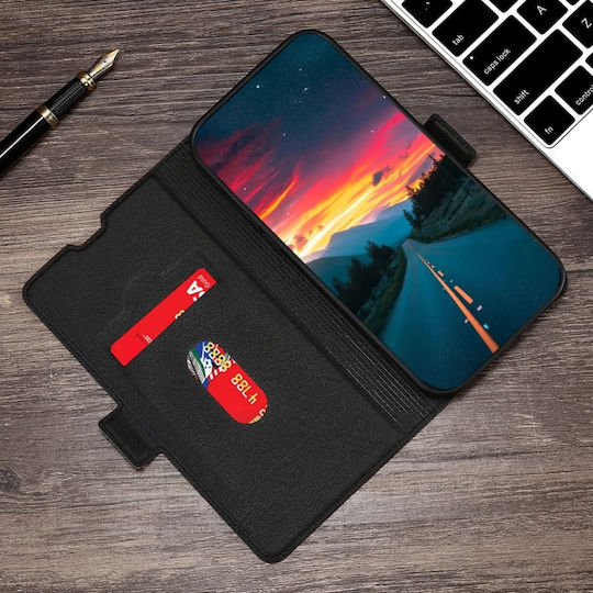 TCL Wallet Δερματίνης Μαύρο (TCL 306 / 305 / 30 SE / 30E)