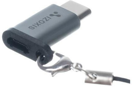 Izoxis Izoxis Конвертор USB-C Мъжки към Micro USB Женски Сребрист