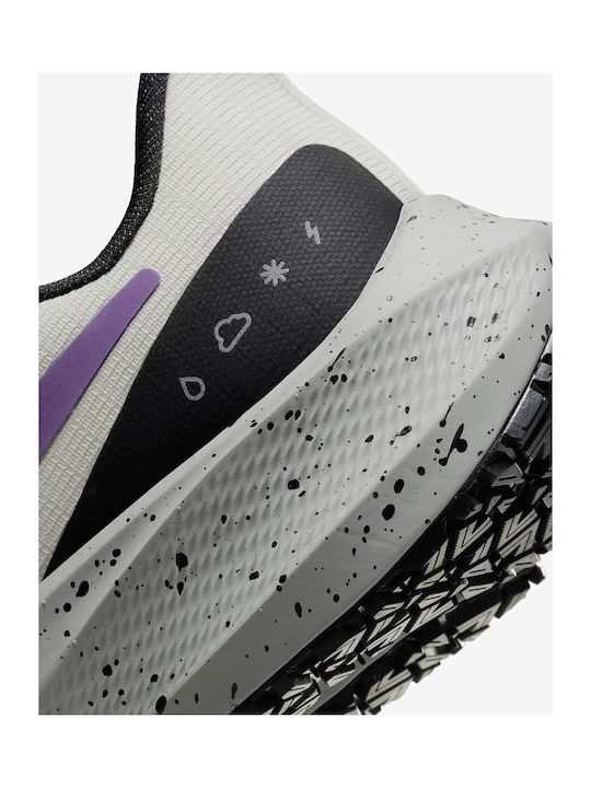 Air Zoom Pegasus 39 Shield Damen Sportschuhe Laufen Light Bone / Cobblestone / Dark Smoke Grey / Vivid Purple