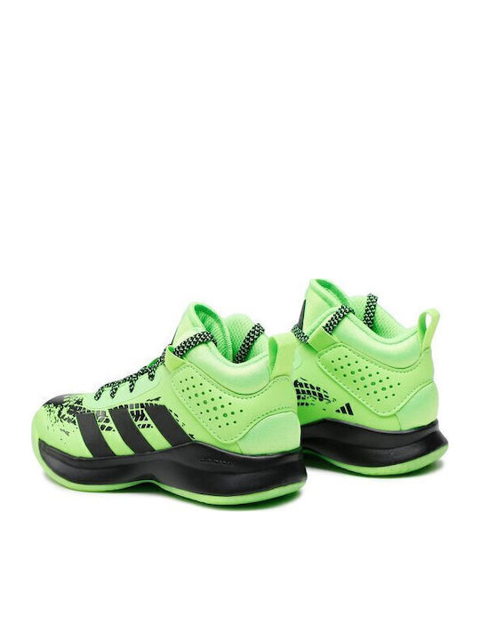 Cross Em Up 5 Kids Sports Shoes Basketball with Laces Green