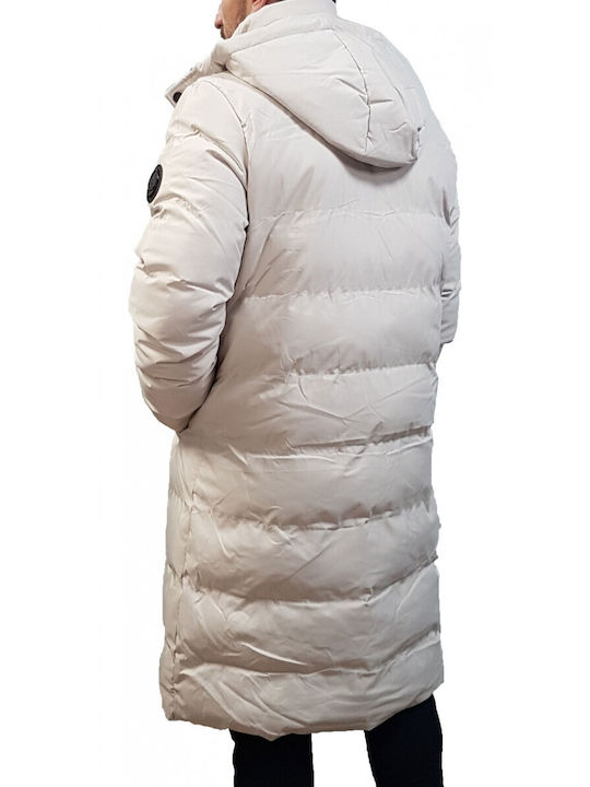 Biston Herren Winter Jacke Puffer Weiß