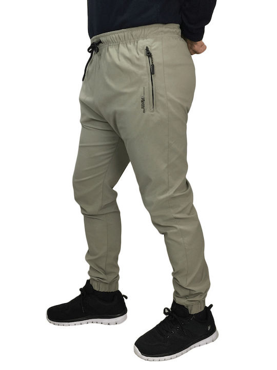 Sweatpants with Elastic Beige