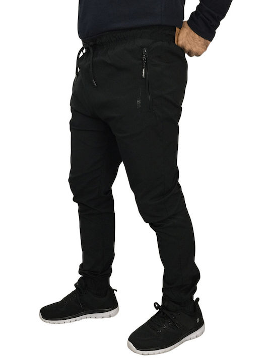 Cargo Sweatpants with Elastic Black