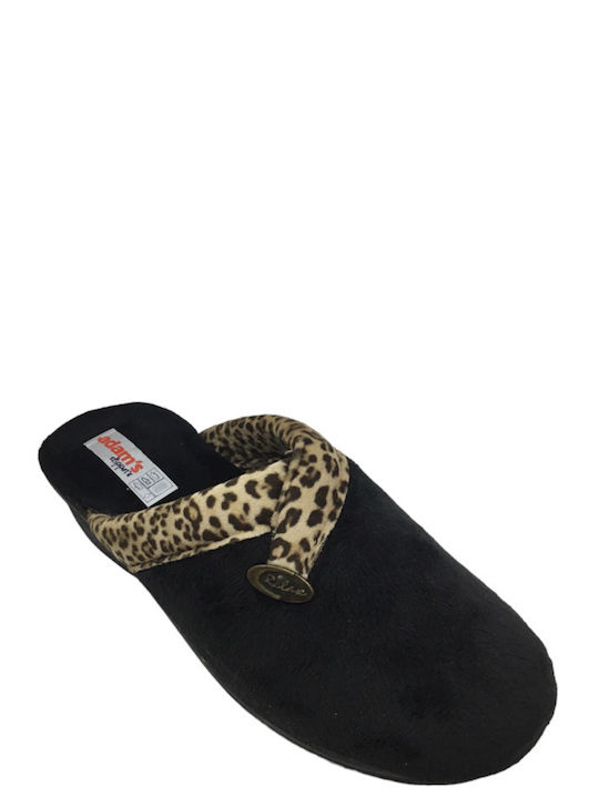 Adam's Shoes Anatomic Women's Slippers In Black Colour