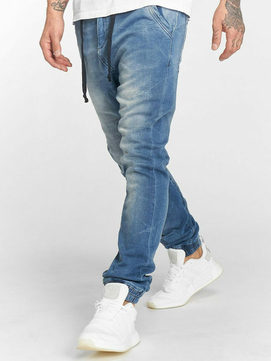 DFJS097BLU Pantaloni Jeans pentru Bărbați Elastic Blue