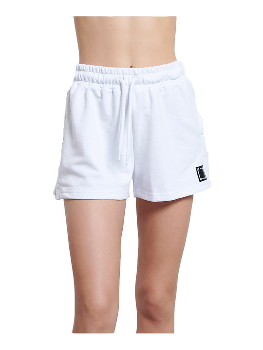 Women's High-waisted Sporty Shorts White