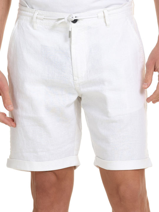 Herrenshorts Chino Weiß