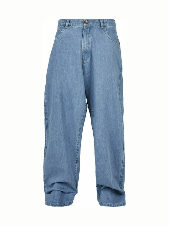 SP060 Ανδρικό Παντελόνι Τζιν με Regular Baggy Εφαρμογή Midnight Blue
