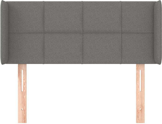 vidaXL Fabric Bed Headboard Dark Gray 103x88cm