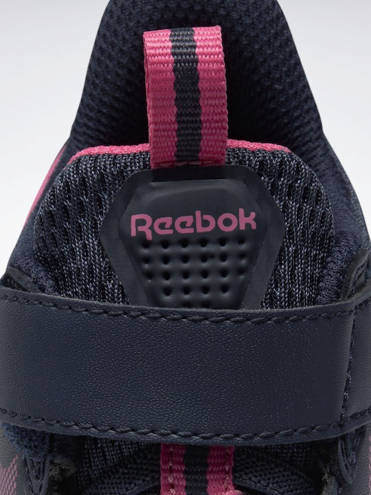 Road Supreme 4 Alt Kids Sports Shoes Running with Hoop & Loop Closure Vector Navy / Atomic Pink / Cloud White