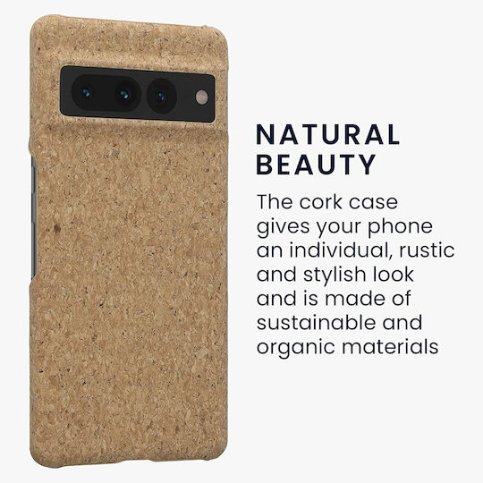 KWmobile Back Cover Wooden Light Brown Cork (Google Pixel 7 Pro)