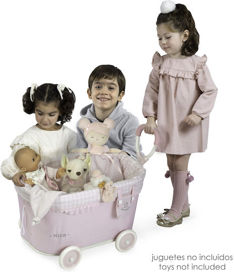 De Cuevas Children's Storage Basket Pink 55x36x47cm 1pcs