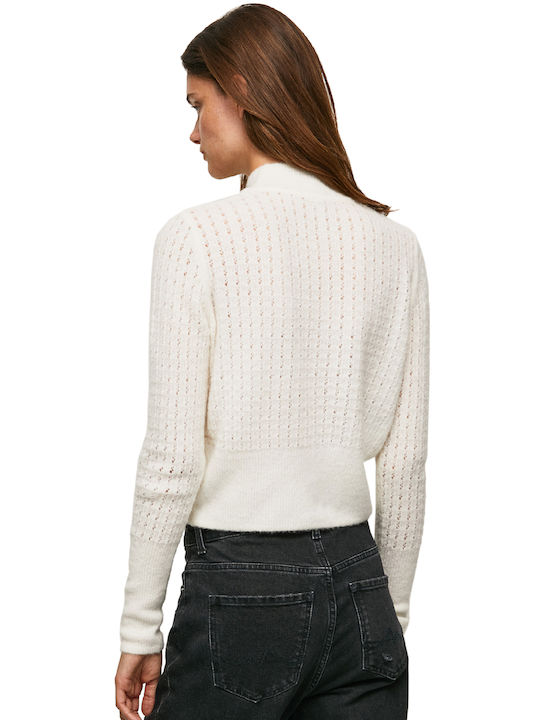 Pepe Jeans Bitrix Women's Long Sleeve Sweater Ivory