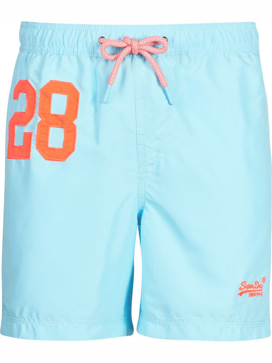 Water Polo Men's Swimwear Shorts Light Blue with Patterns