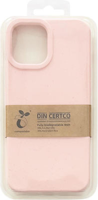 Hurtel Eco Synthetic Back Cover Pink (iPhone 12 / 12 Pro)