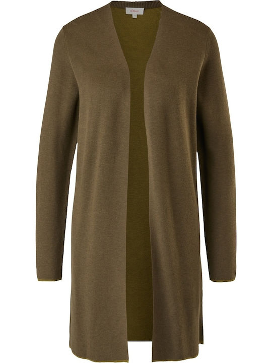 Long Women's Cardigan Khaki