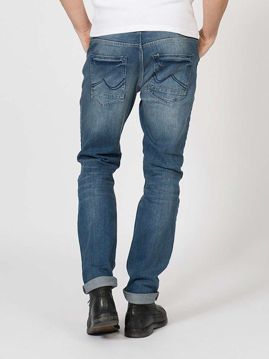 PETROL JEANS TYMORE TAPERED SLIM BLAU MIT FADING