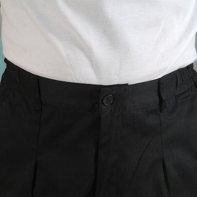 Tips Pantaloni de Bucătar Monocrom Negru